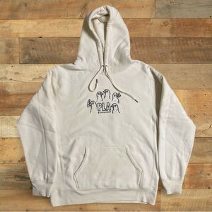 PLA Birds Hoodie Off White Size L